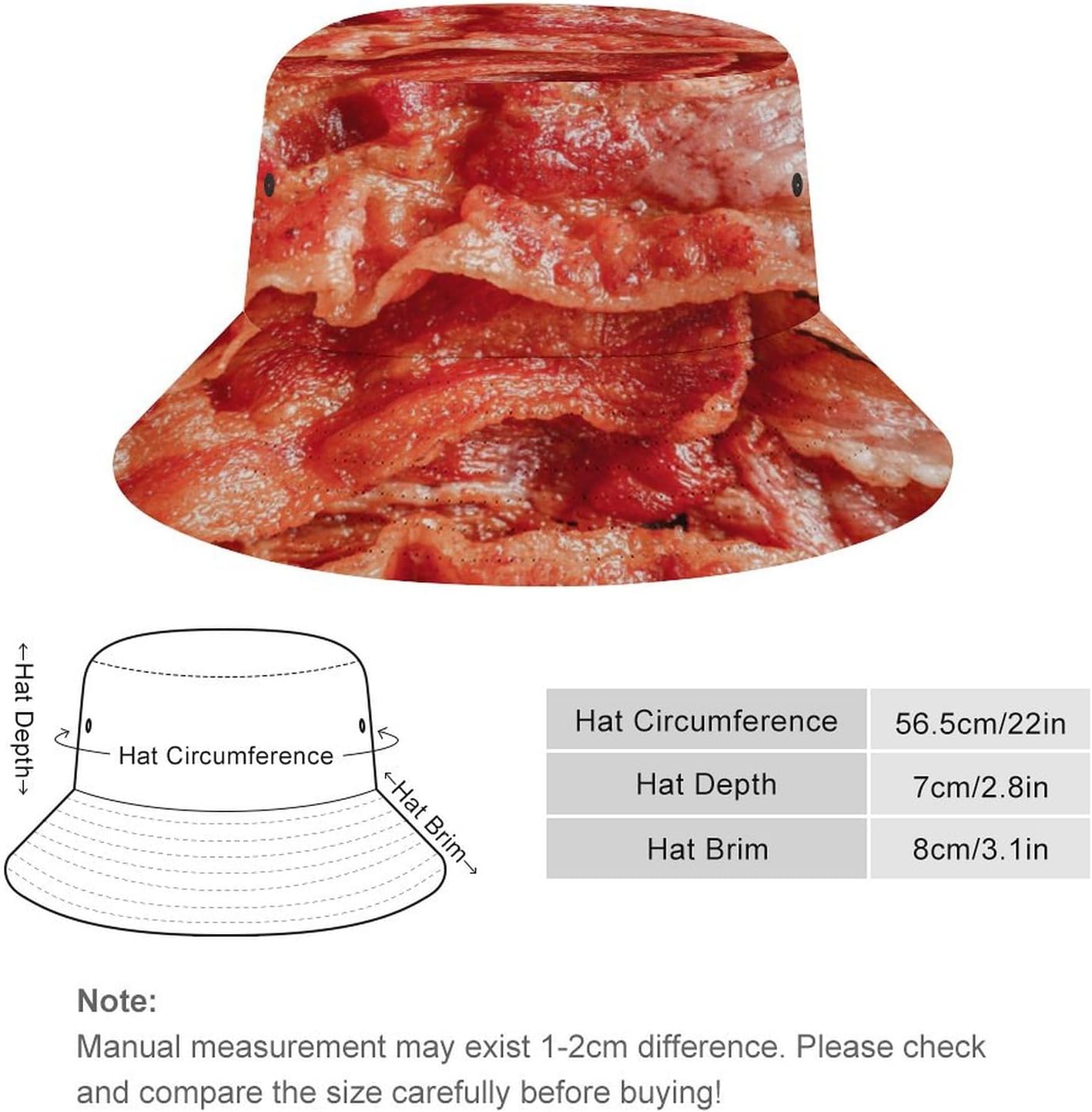 Food Golden Corn Bucket Hats Unisex Washed Cotton Lightweight Outdoor Summer Beach Sun Hats Men Women Bucket Hat for Travel - Image 2