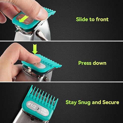 Miniatura 4 de 12 protectores de cortapelos compatibles con Andis Master, Oster Fast Feed, Andis AAC-1, GC, LCL, ML, PM-1, PM-2, PM-4, RCAC, RS-1, US-1, US-1,