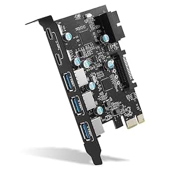 Amazon.com: SINEFINE PCI-E x 1 to USB Expansion Card, 3.0