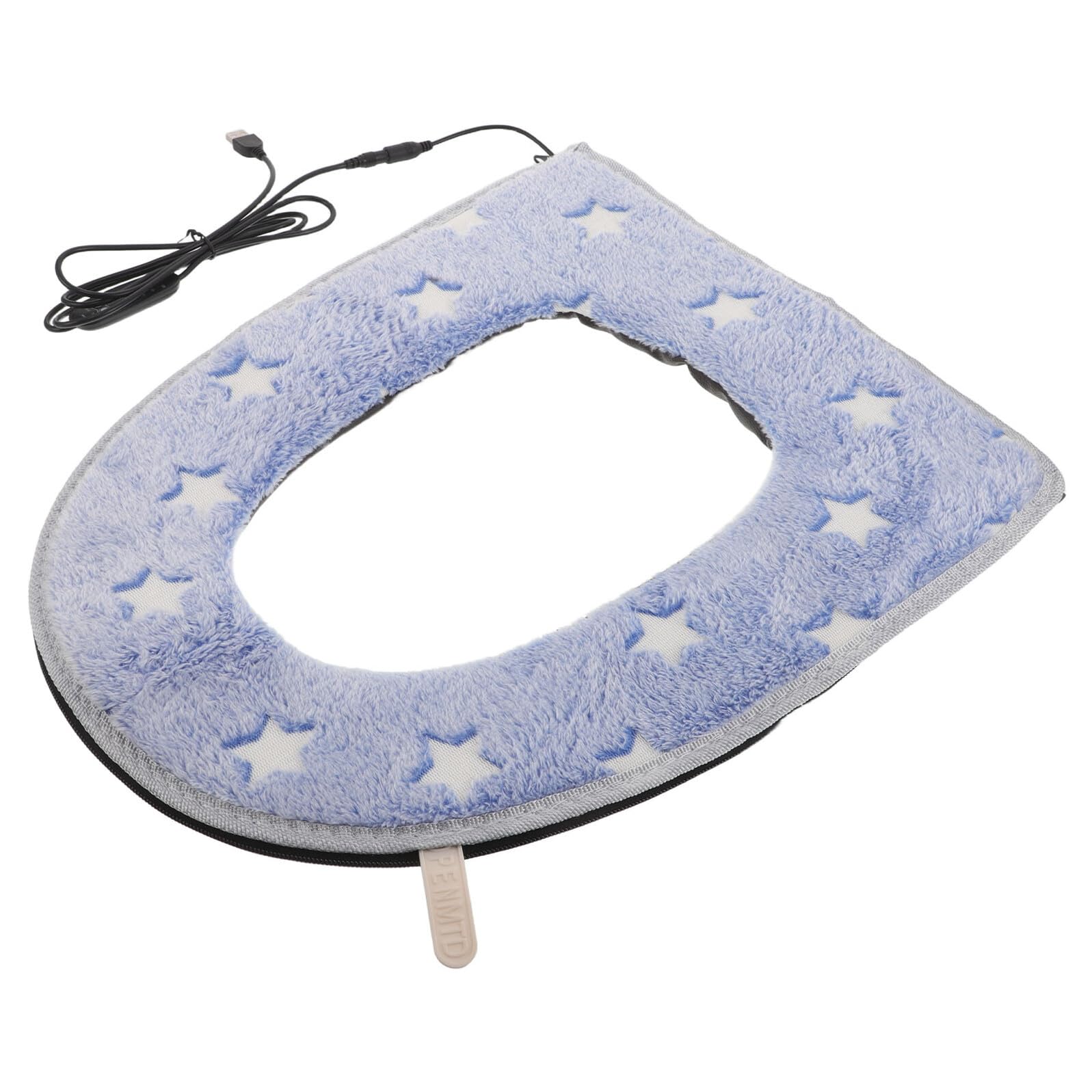 Abattant de toilettes chauffant contre le froid hivernal avec coussin doux