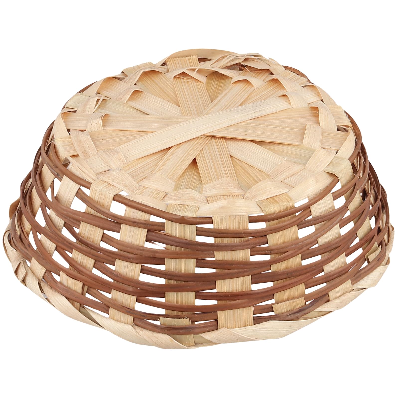 Confezione da 15 cesti regalo rotondi in bambù, 17 cm, impilabili, per cucina, ristorante, picnic