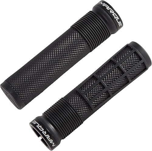 Miniatura 7 de MARQUE Race Mountain Bike Handlebar Grips  Collar de anillo de bloqueo único MTB y BMX para manillar de bicicleta con agarre antideslizante, patrón