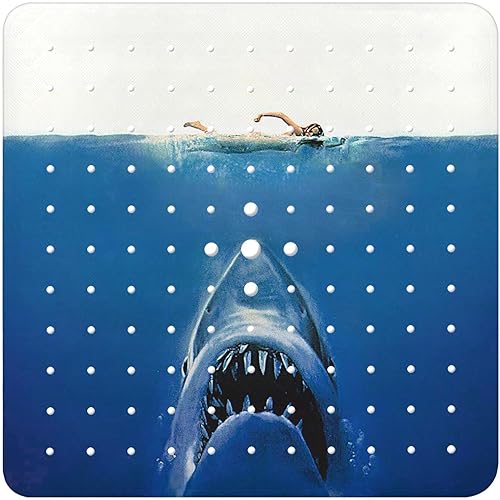 Miniatura 31 de Tapete para bañera antideslizante, Shark, tapete extra largo para bañera y piso de ducha con ventosas y agujeros de drenaje para adultos, niños y