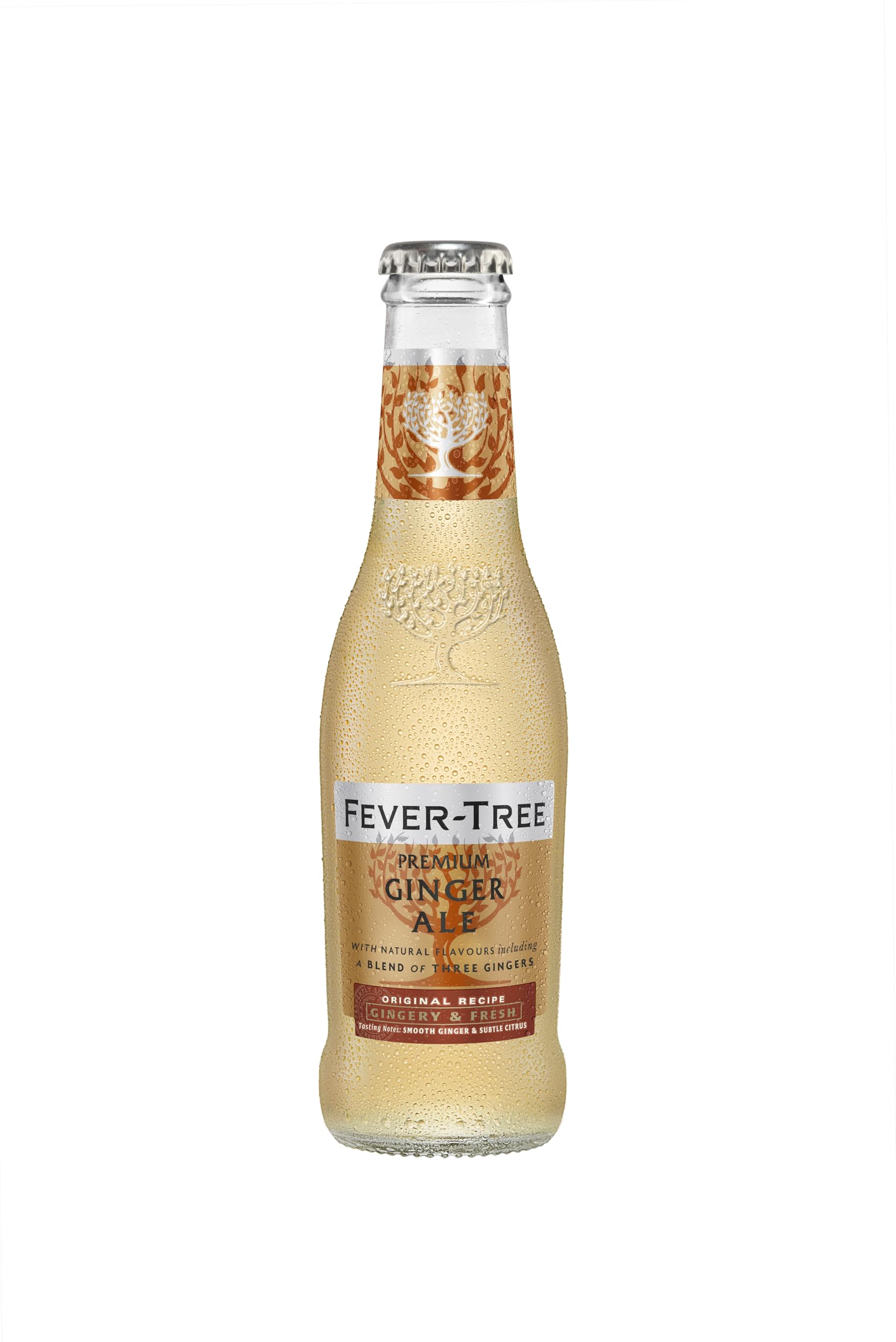 FEVER-TREE - 6 Packs de 4 Bouteilles de Premium Ginger Ale - Soda Gingembre -Pour des cocktails d'exception