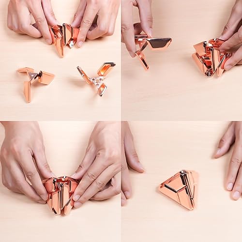 Miniatura 3 de Rompecabezas de metal - Juguetes 3D para el cerebro juguetes sensoriales geniales, artilugios, caja de cubo triangular, rompecabezas de juguete,