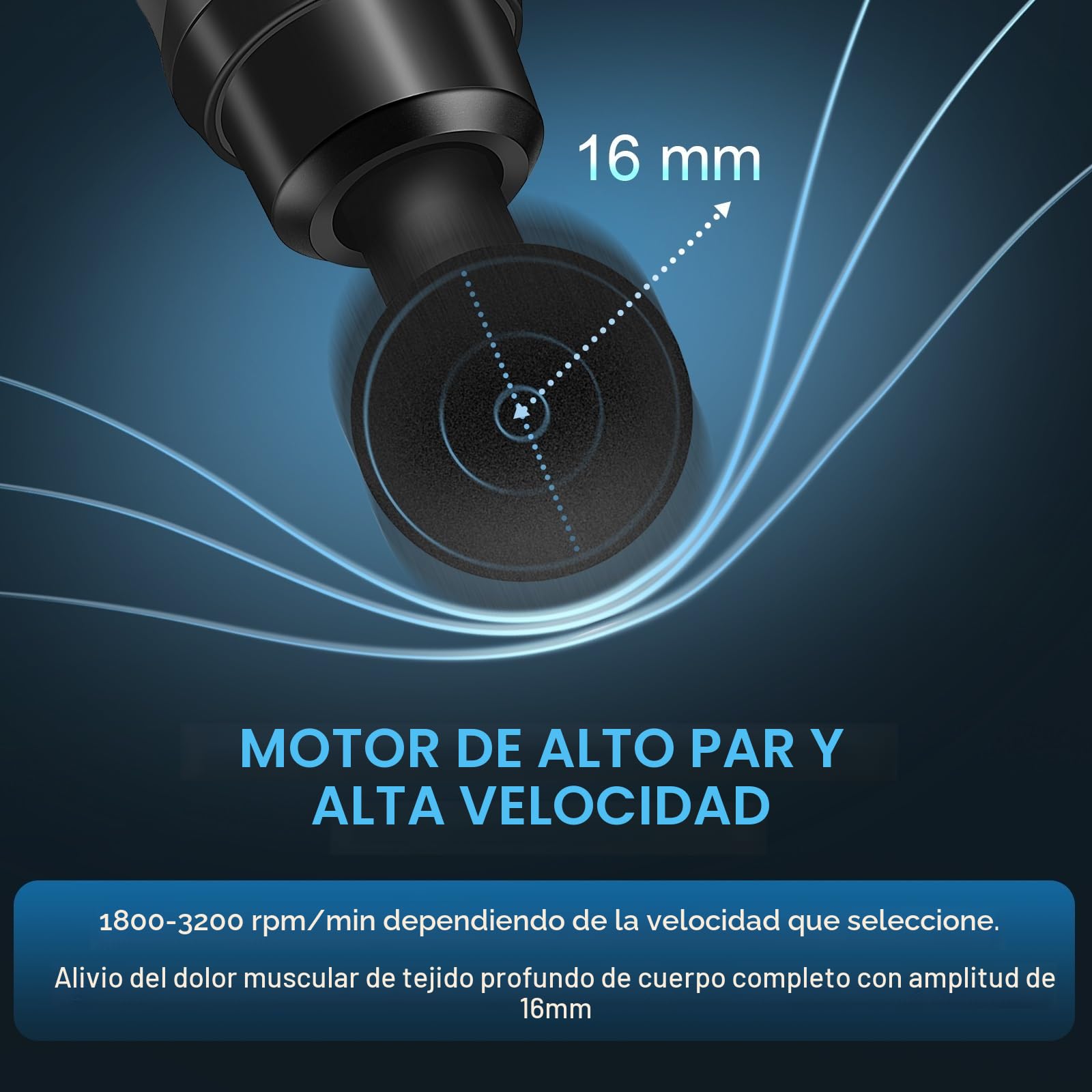 Pistola de Masaje Muscular, Masajeador Profesional con 30 Velocidades para Masaje Profundo, Pantalla Táctil LCD y 10 Cabezales para Espalda, Hombros, Piernas, Regalo para Hombre y Mujer (Negro)