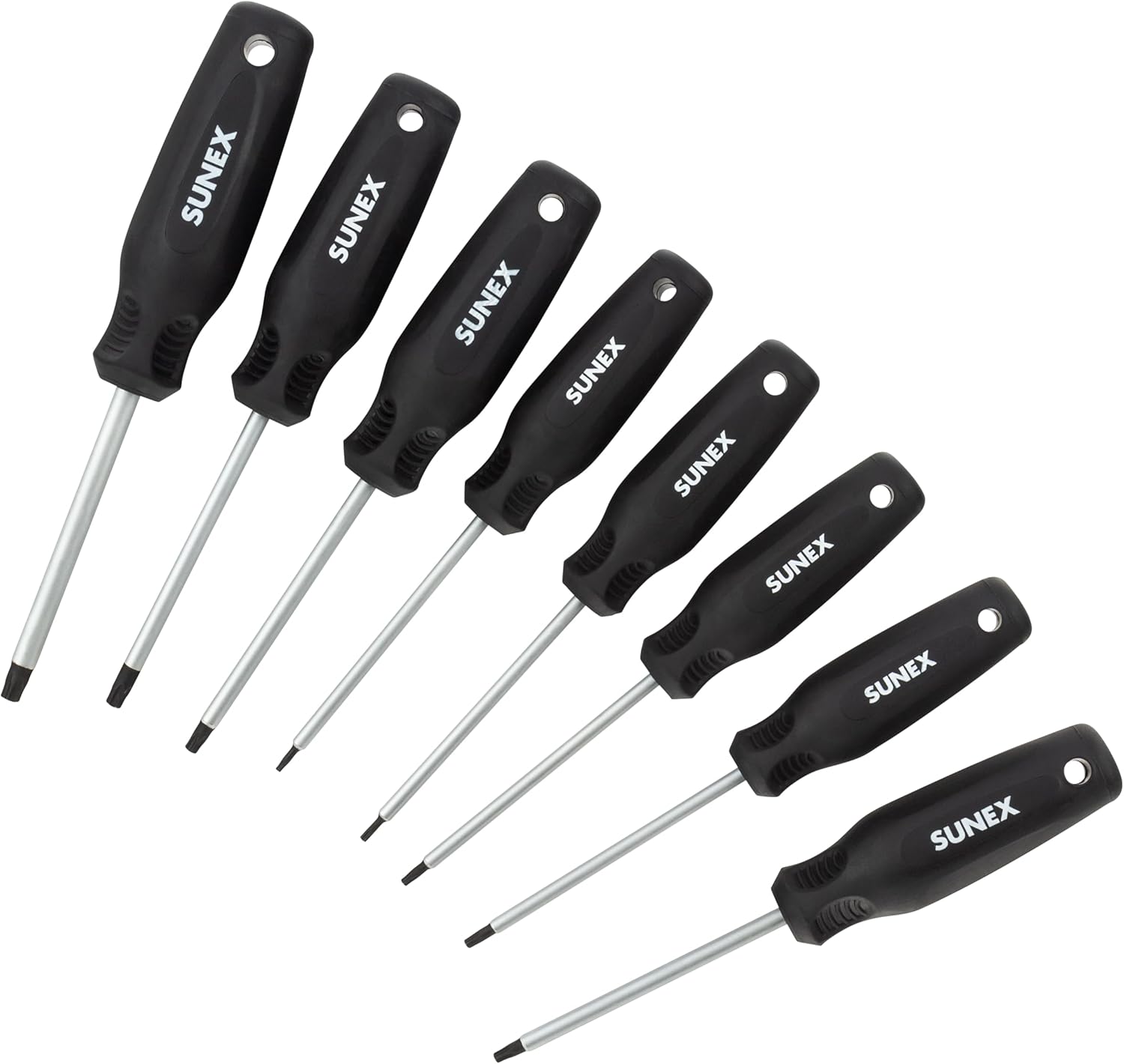 SUNEX TOOLS SXTSD8 Torx® Magnetic Screwdriver Set in EVA Foam, 8-Piece