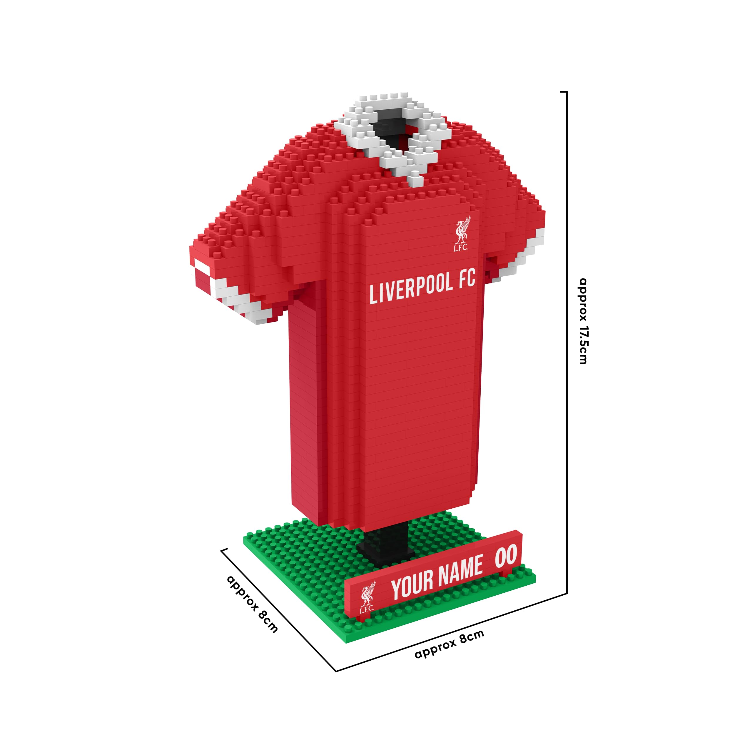 FOCO Camiseta de escritorio de fútbol 3D BRXLZ personalizada con licencia oficial (Liverpool FC (861 piezas))