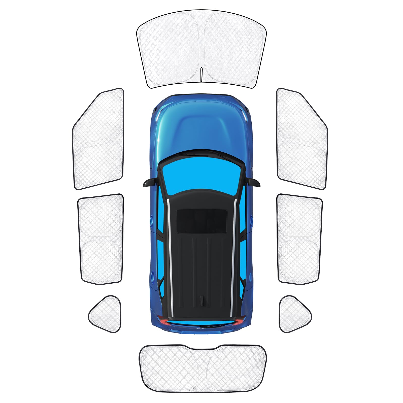 KMF 8-Piece Sun Shades for Kia Soul
