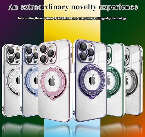 Miniatura 8 de Funda para iPhone 11 compatible con MagSafe soporte de anillo giratorio de 360 con soporte invisible, funda protectora delgada transparente a prueba