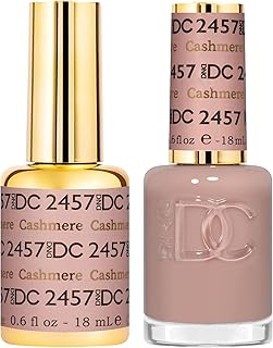 DND DC Gel Polish Set, Sheer Collection, UV Gel Polish and Air Dry Nail Lacquer, Matching Chip-Free Polish Duo, 0.5 Fl Oz Each