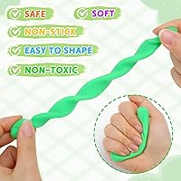 Vista 4 de Stocking Stuffers for Kids - 24 Colors DIY Playdough Bulk Pack Classroom - Christmas Stocking Stuffers with 16 Sculpting Tools - Christmas Crafts