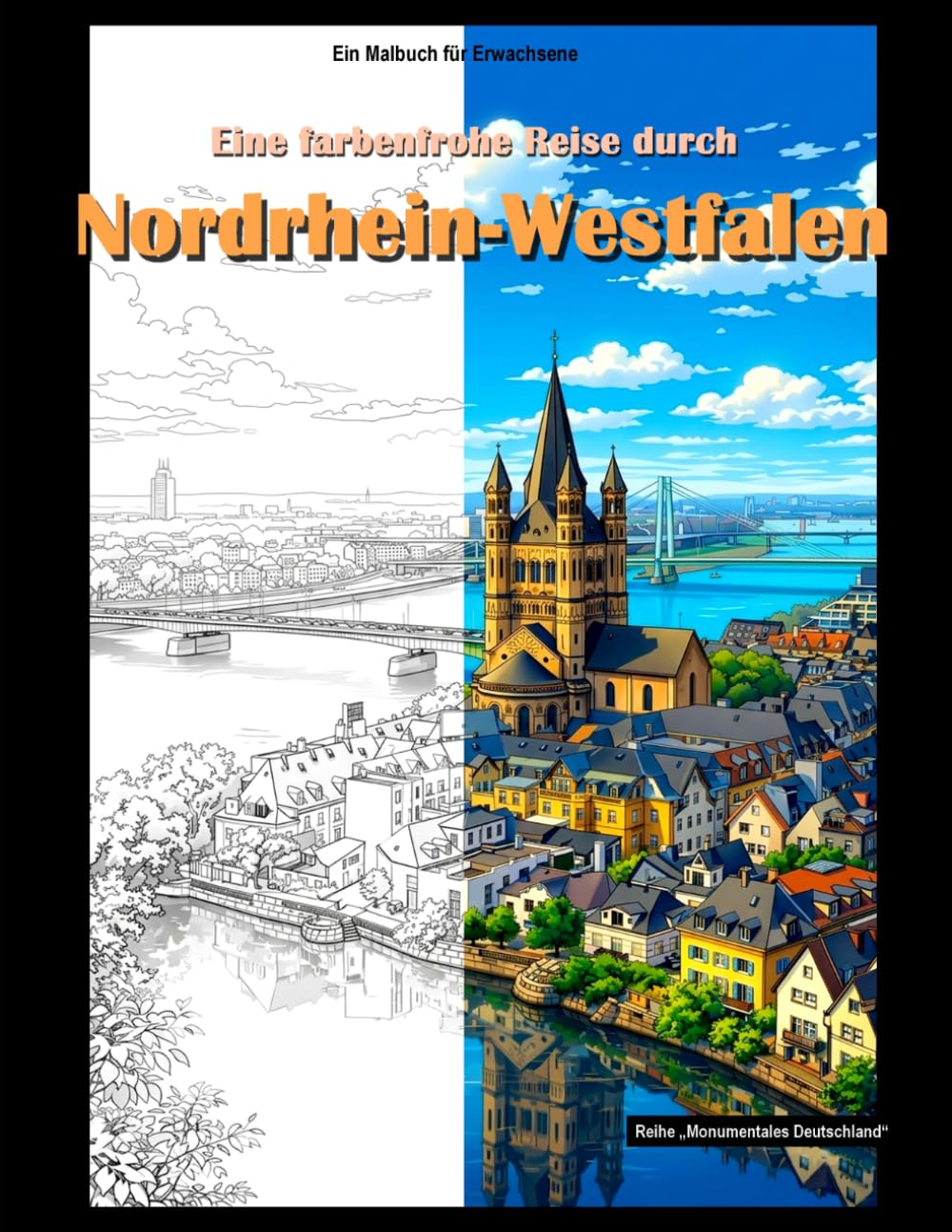 Eine farbenfrohe Reise durch Nordrhein-Westfalen: Malbuch für Erwachsene (Monumentales Deutschland)