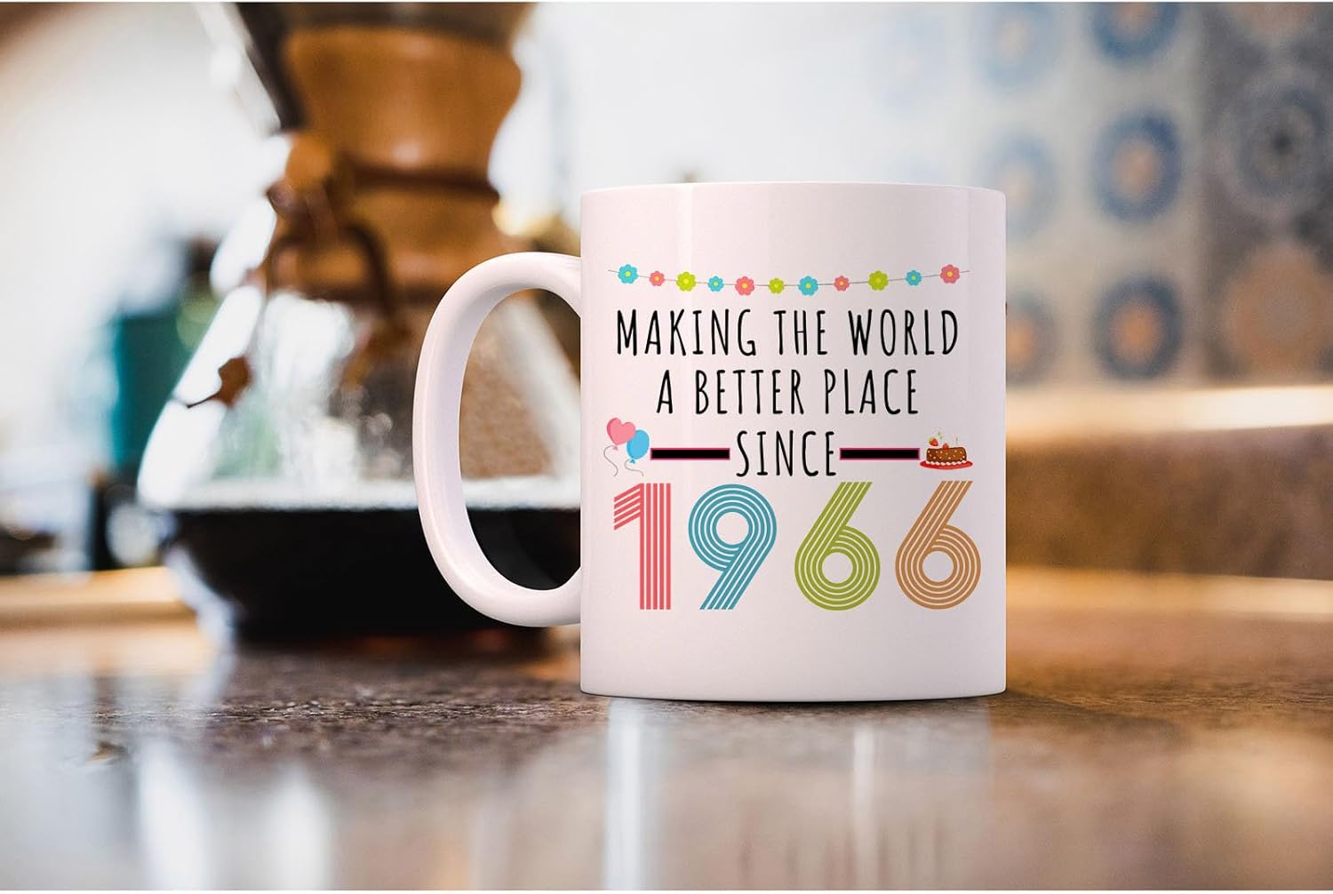 60th Birthday Gifts for Women, Funny 60 Year Old Gift Coffee Mug, 1966 60th Birthday Mugs for Her, Mom, Aunt, Wife, Sister, Grandma, Friend, 11 oz Tea Cup Making the World a Better Place Since 1966 - Image 7
