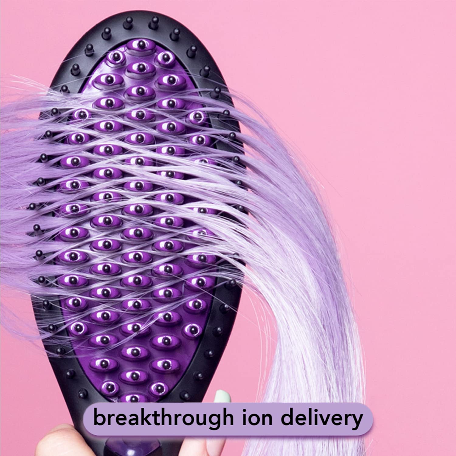InStyler Straight Up Max Ceramic Straightening Brush - Detangling Hair Brush Straightener with Powerful Ceramic Heated Plates for Smooth, Frizz-Free Hair - For Thick, Curly & Wavy Hair Types