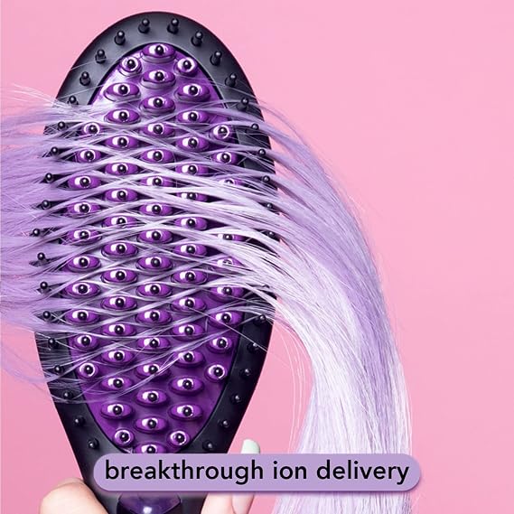 InStyler Straight Up Max Ceramic Straightening Brush - Detangling Hair Brush Straightener with Powerful Ceramic Heated Plates for Smooth, Frizz-Free Hair - For Thick, Curly & Wavy Hair Types