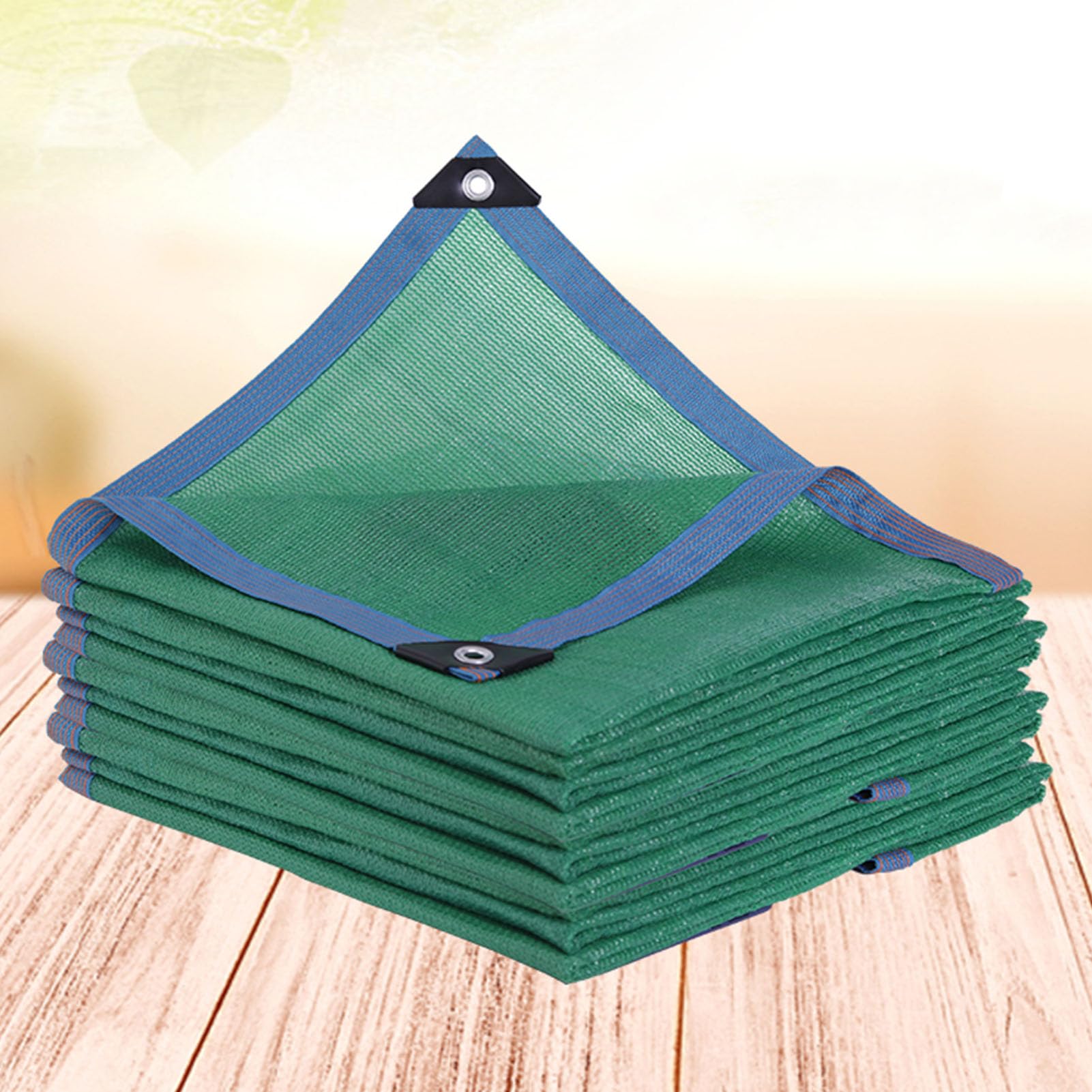 Toile d'ombrage respirante anti-UV 5x7m avec œillets pour fraîcheur de piscine