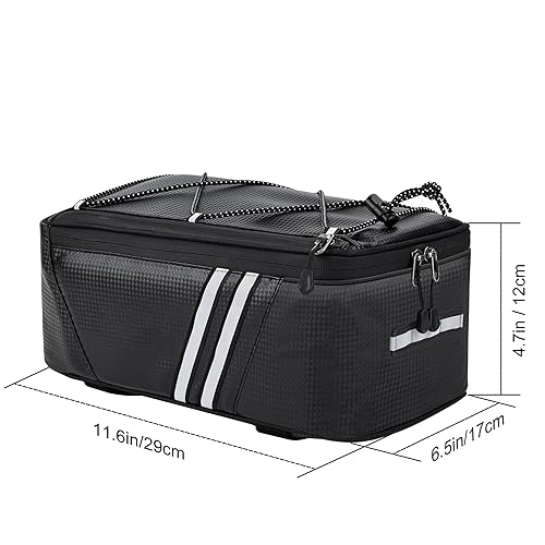 Miniatura 6 de Portabicicletas trasero con campamento de liberación rápida, estante retráctil de carga de bicicleta de aleación de aluminio, marco grueso y tubo