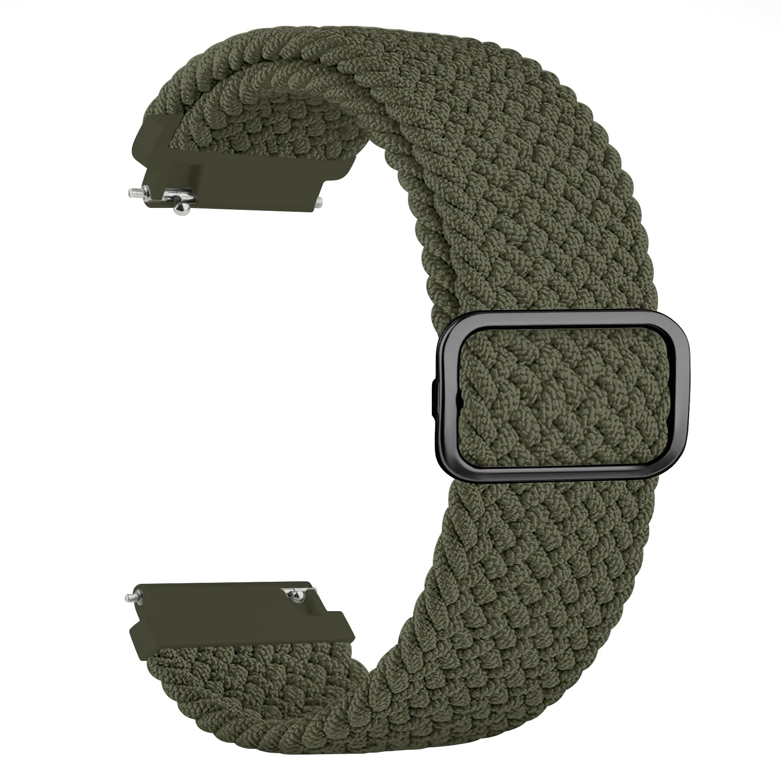 Correa trenzada de liberación rápida de 20 mm y 22 mm, correa de reloj ajustable suave y elástica para mujeres y hombres
