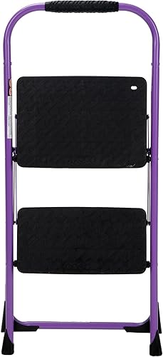 Miniatura 40 de Cosco 11408PBL1E Taburete plegable de tres escalones grandes con empuñadura de goma, platino y OXO Good Grips - Ensaladera grande