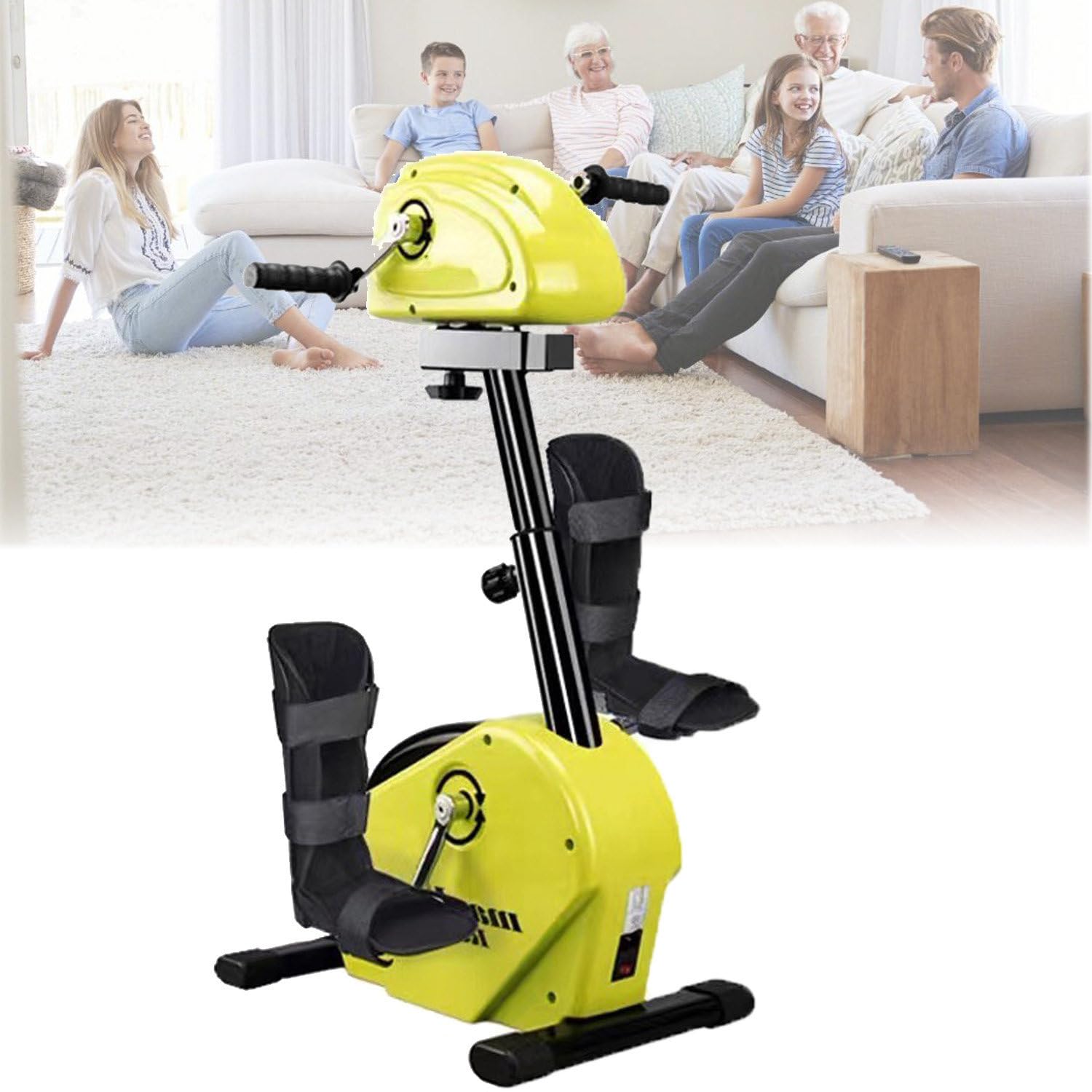 Rower treningowy pedałowy do treningu rehabilitacyjnego dla seniorów, rower rehabilitacyjny fitness, inteligentna elektryczna maszyna do rehabilitacji dłoni i stóp dla kończyn górnych i dolnych B