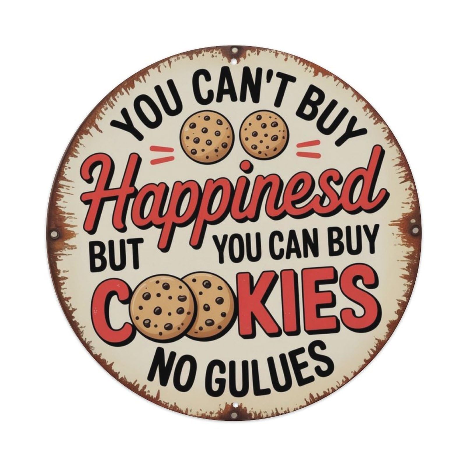 Cookie Lover Metal Tin Sign Plaque