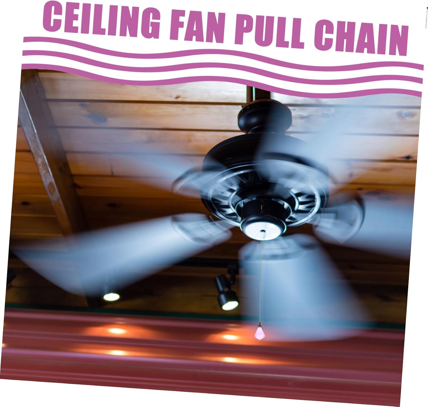 ARTIBETTER 10pcs Beaded Ceiling Fan Pull Chain Decorative Light Fixture Extension for Easy Brightness Charming Pendant Design for Home Decor