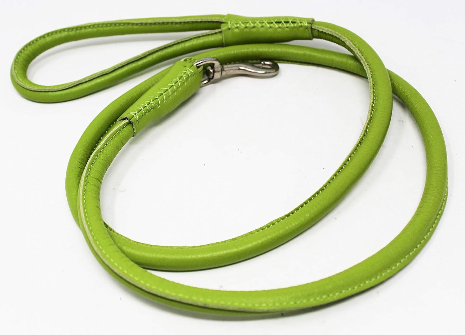 Soft Rolled Leather Beaded Dog Collar Leash 600RT20LG-A