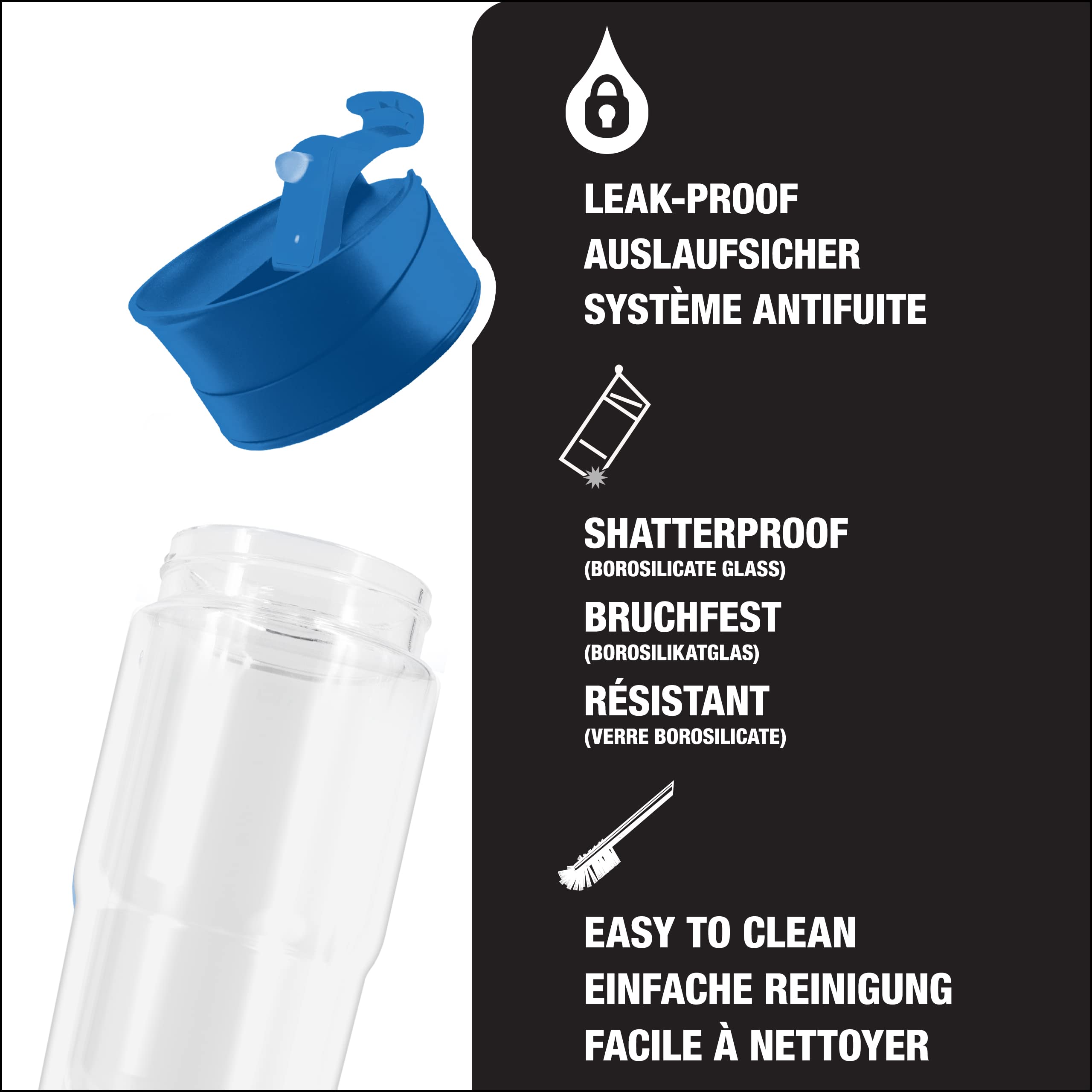 SIGG - Mug Isotherme - Travel Mug Nova - Avec Couvercle À Clapet - Lavage Au Lave-Vaisselle - Étanche - Sans BPA - Résiste À La Chaleur - En Verre - 0,37L