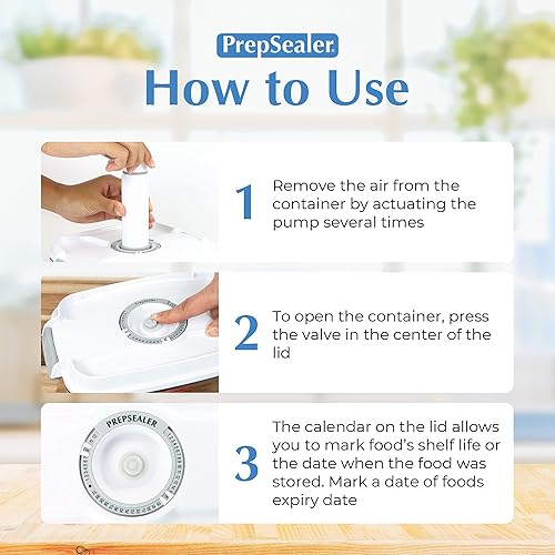 Miniatura 6 de Contenedor al vacío de Tritan hermético para ahorrar alimentos sin BPA (rectángulo de 2 L + bomba + bandeja) - Marinado, conservador de frutas