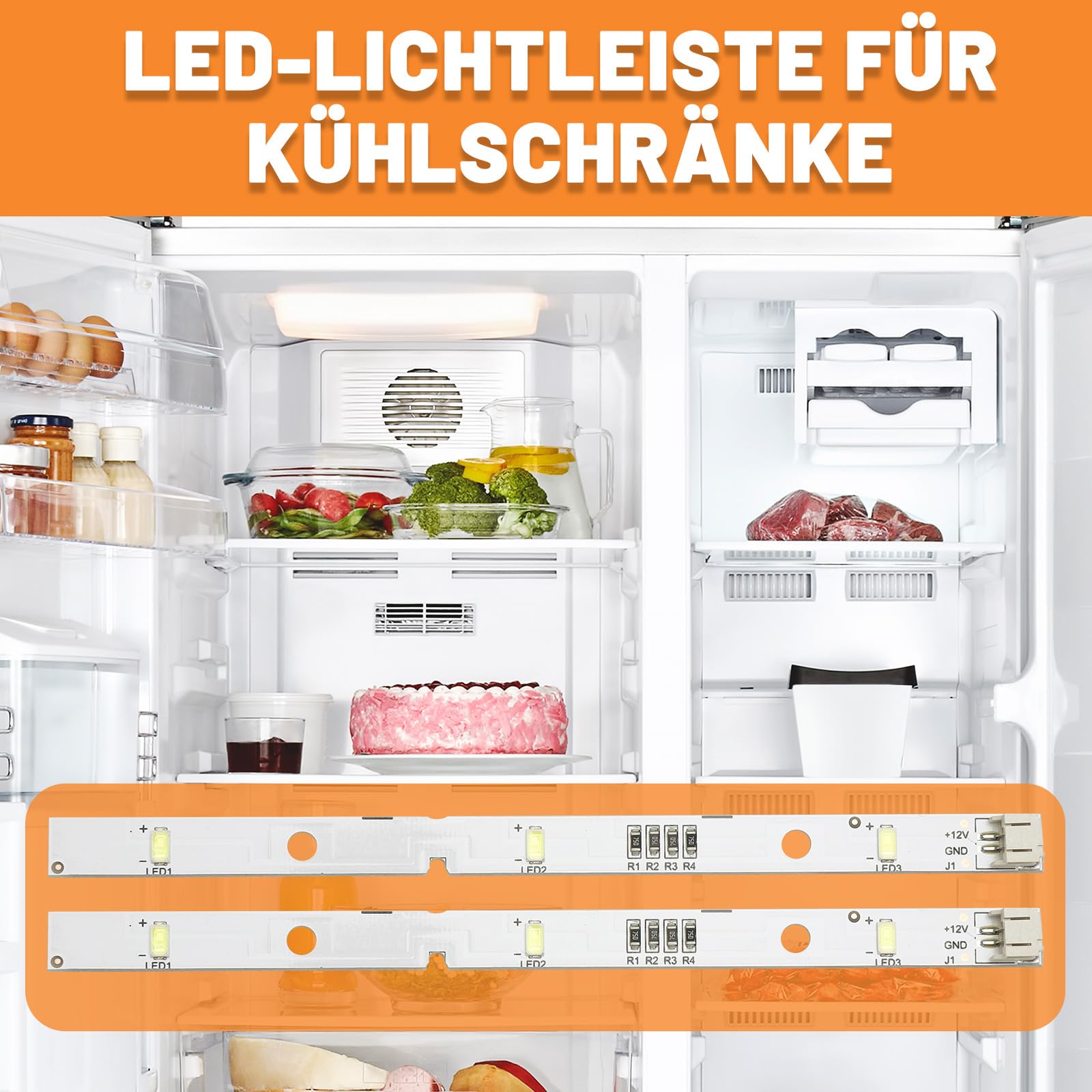 Lot De 2 Bandes Lumineuses LED Pour Réfrigérateur Hisense MDDZ-162A 1629348