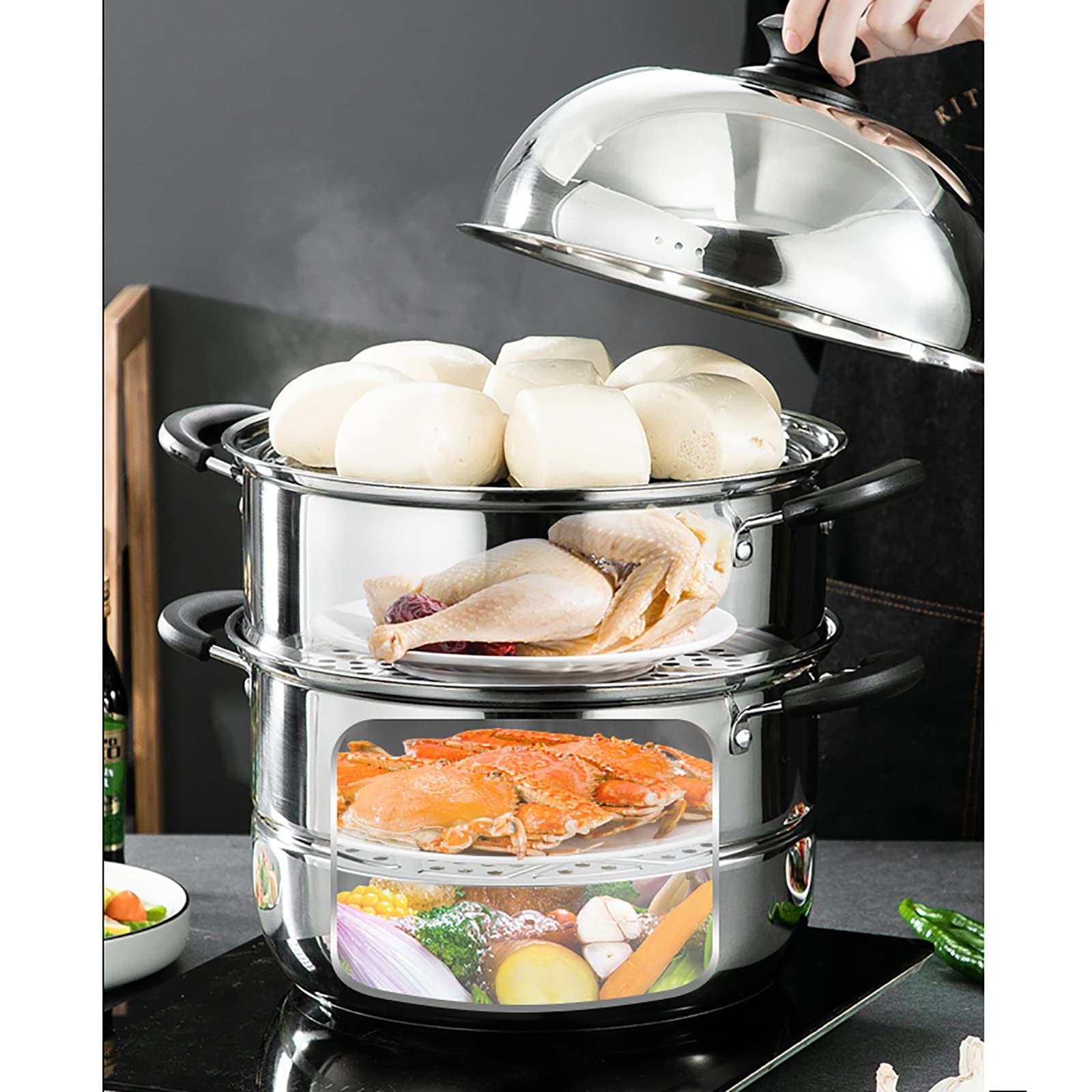 Fissler Originele Profi Collection / Roestvrijstalen Kookpannenset, 5-delig, Pannen Met Glazen Deksel 3 Kookpannen 1 Braadpan 1 Steelpan Zonder Deksel Inductie Fissler Originele Profi Collection / Roestvrijstalen Kookpannenset, 5-delig, Pannen Met Glazen Deksel 3 Kookpannen 1 Braadpan 1 Steelpan Zonder Deksel Inductie