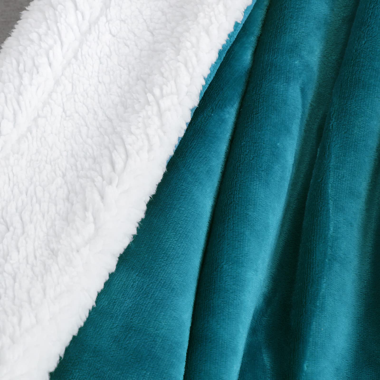 SOCHOW Sherpa Deken, klassiek rood, tweezijdige woondeken, knuffeldeken, extra dikke warme bankdeken, van Sherpa, 220 x 240 cm, super fleece deken als bankplaid of woonkamerdeken