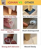 Vista 7 de Almohadillas Antideslizantes para Muebles, 12 PCS Transparentes Sin Deslizamiento Agarraderas para Muebles, Almohadillas Autoadhesivas