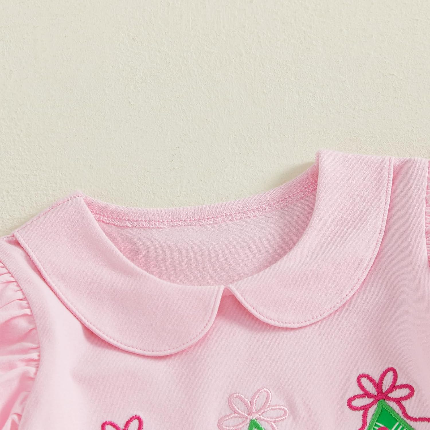 Baby Girl First Christmas Outfit My 1st Christmas Newborn Romper Long Sleeve Jumpsuit Infant Santa Outfit - Image 5