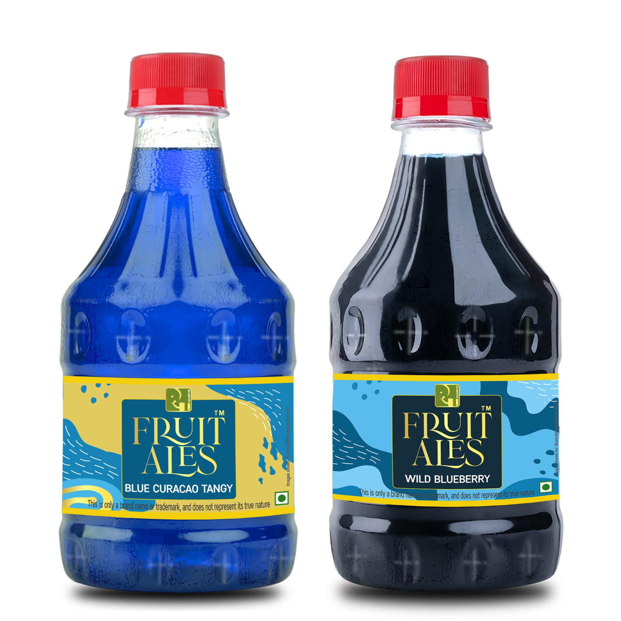 Dhampure Speciality Assorted Mocktail Syrup Mixer - Blue Curacao & Wild Blueberry Flavouring Syrup - 600Ml (2 X 300Ml) | Makes 12-15 Drinks Per Bottle-image-4