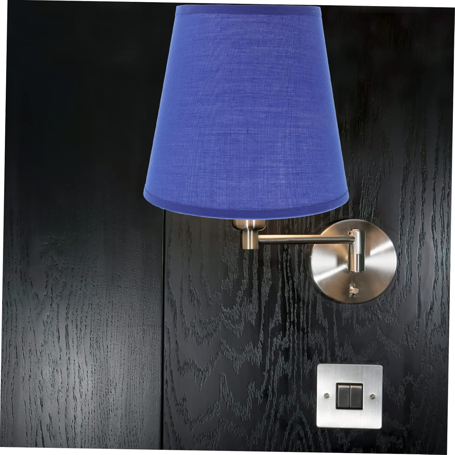 Gadpiparty E27 Fabric Drum Lampshade 2-Piece Set Natural Linen Light Cover for Table and Floor Lamps Decorative Light Fixture Accessory Suitable for Home Decor