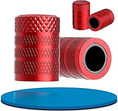4 x Aluminium Tyre Valve Caps, UV Resistant, Water and Dust Resistant Valve Caps, Universal Car Valve Caps for Cars, Motorcycles, Bikes, etc.