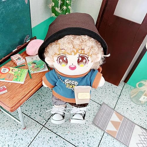 Miniatura 2 de CALEMBOU Juego de ropa de muñeca de felpa, ropa de muñeca Kpop para muñecas suaves de 7.9 in8 pulgadas (D-5 piezas)