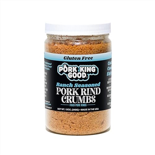 Miniatura 3 de Pork King Good - Pan rallado de carne de cerdo - Paquete de 2. Apto para dieta cetogénica, paleo, sin gluten, sin azúcar, sustituto de Panko sin