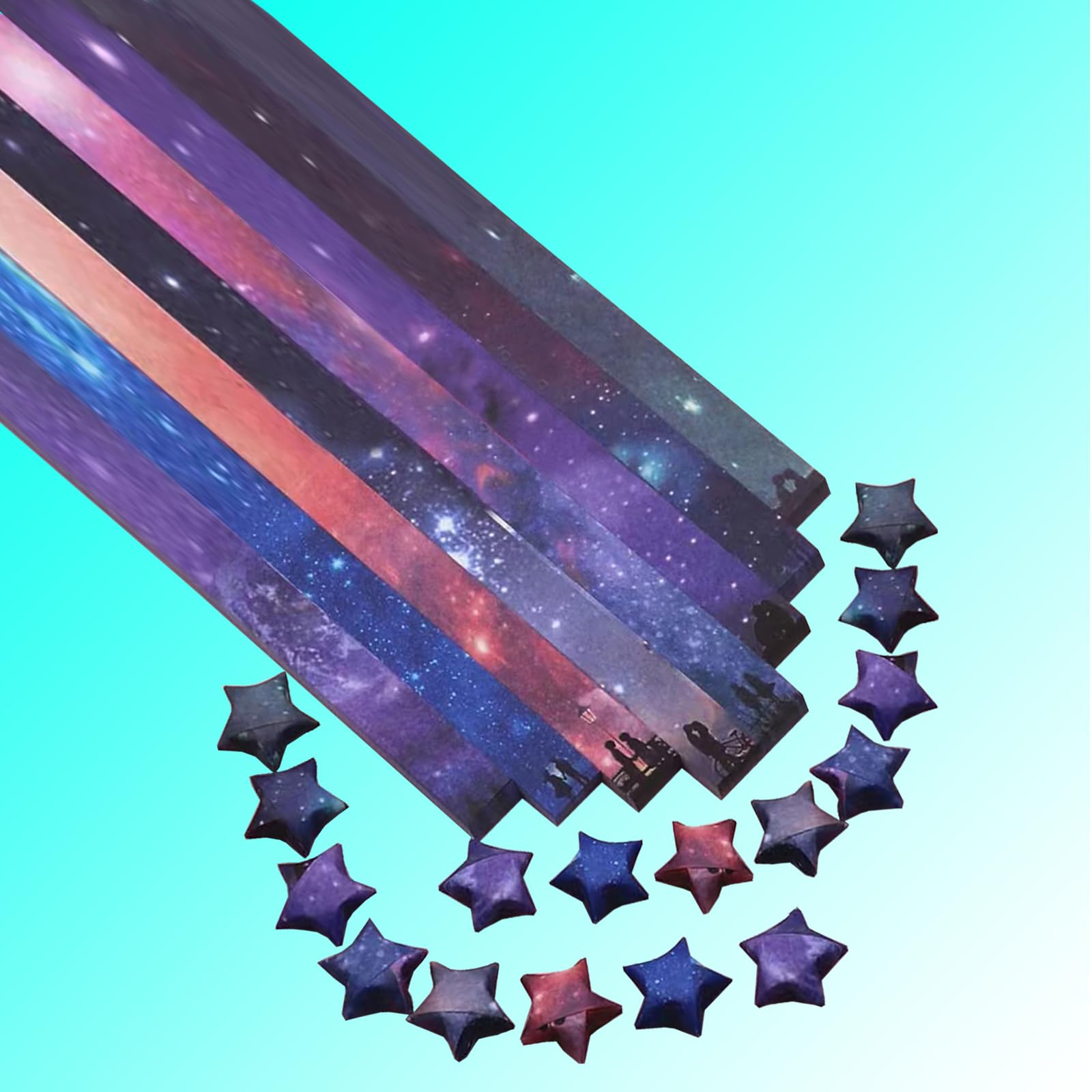 Amazon | 折り紙ペーパースター、カラフルなハンドクラフト