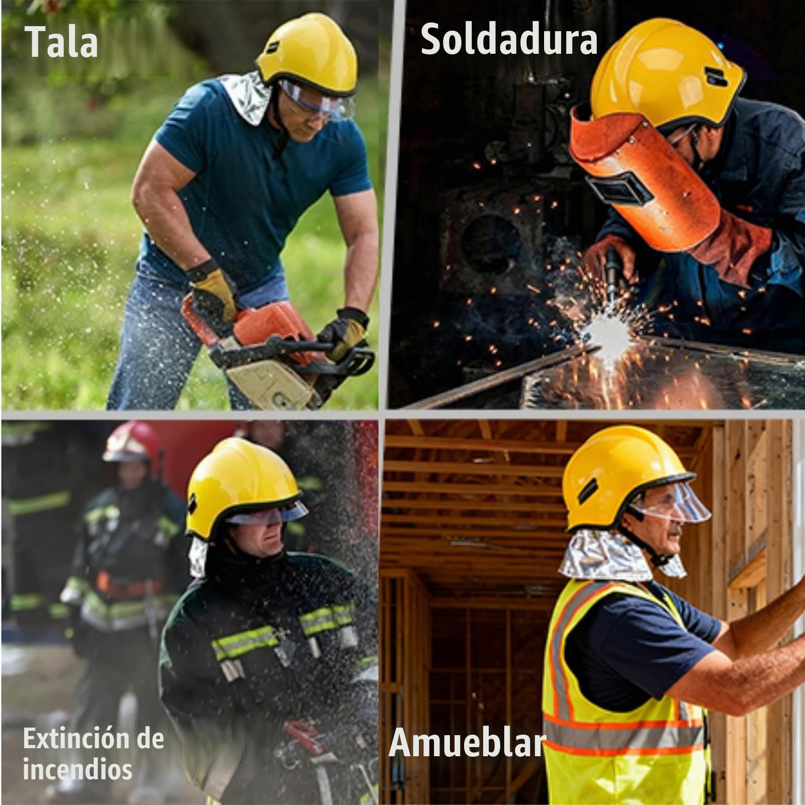 Casco Industrial Protector Ignífugo Casco De Seguridad Para Bomberos Casco Completo De Seguridad Sombrero De Rescate Resistente Al Calor Casco Protector Para Bombero
