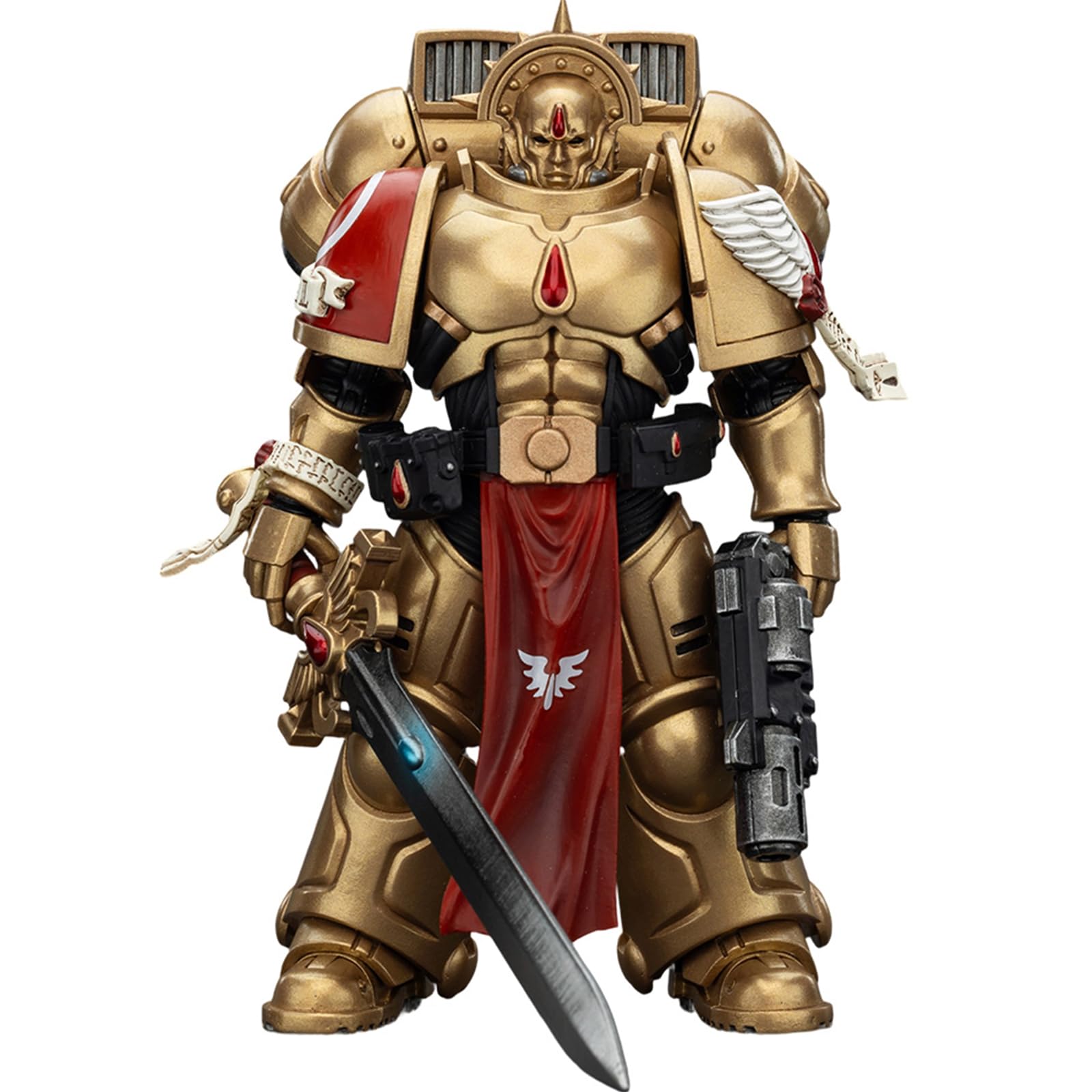 JOYTOY Warhammer 40k Blood Angels Sanguinary Guard 1 with Inferno Pistol and Encarmine Blade 1/18 Action Figure Collect And Display Model