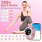 Smart Watch for Women Make/Answer Call, 120+ Sports Modes Activity Tracker, with Sleep Monitor/Heart Rate/Female Healths, 1.32" IP67 Waterproof Fitness Watch, Step Counter Smartwatch for iOS Android