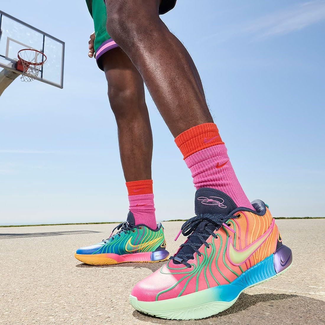 LEBRON XXI。EP 9.5 US ホワイト/オレンジ NIKE LEBRON ナイキ