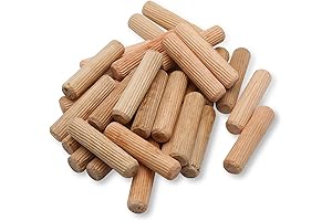 BokWin 100 Pack Wood Dowels 1/2 inch x 2 inch