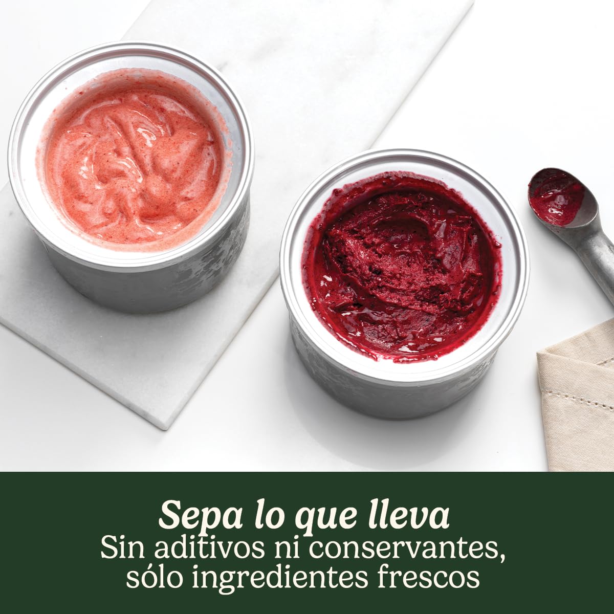 Cuisinart ICE40BCE Heladera Doble 2 L, Dos sabores al Mismo Tiempo, Helados cremosos, Sorbetes y Yogur Helado en Solo 25 Minutos, Automático, 50 W, 2 litros, Acero Inoxidable