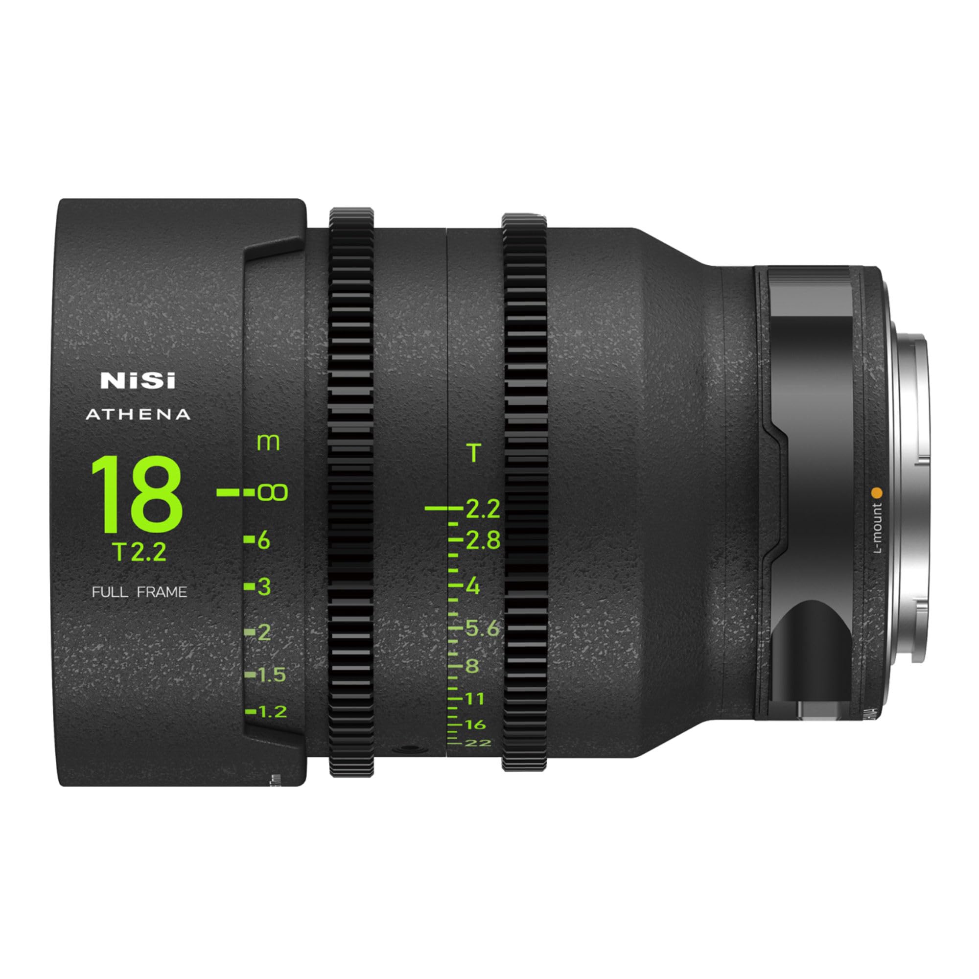 NiSi, Athena Prime 18mm T2.2 Full Frame Cinema Lens - L Mount Compatible with Leica, Drop-in Filter, Micro-Contrast Control, Soft Bokeh, Uniform Weight, Ultra-Low Chromatic Aberration & Quality Image