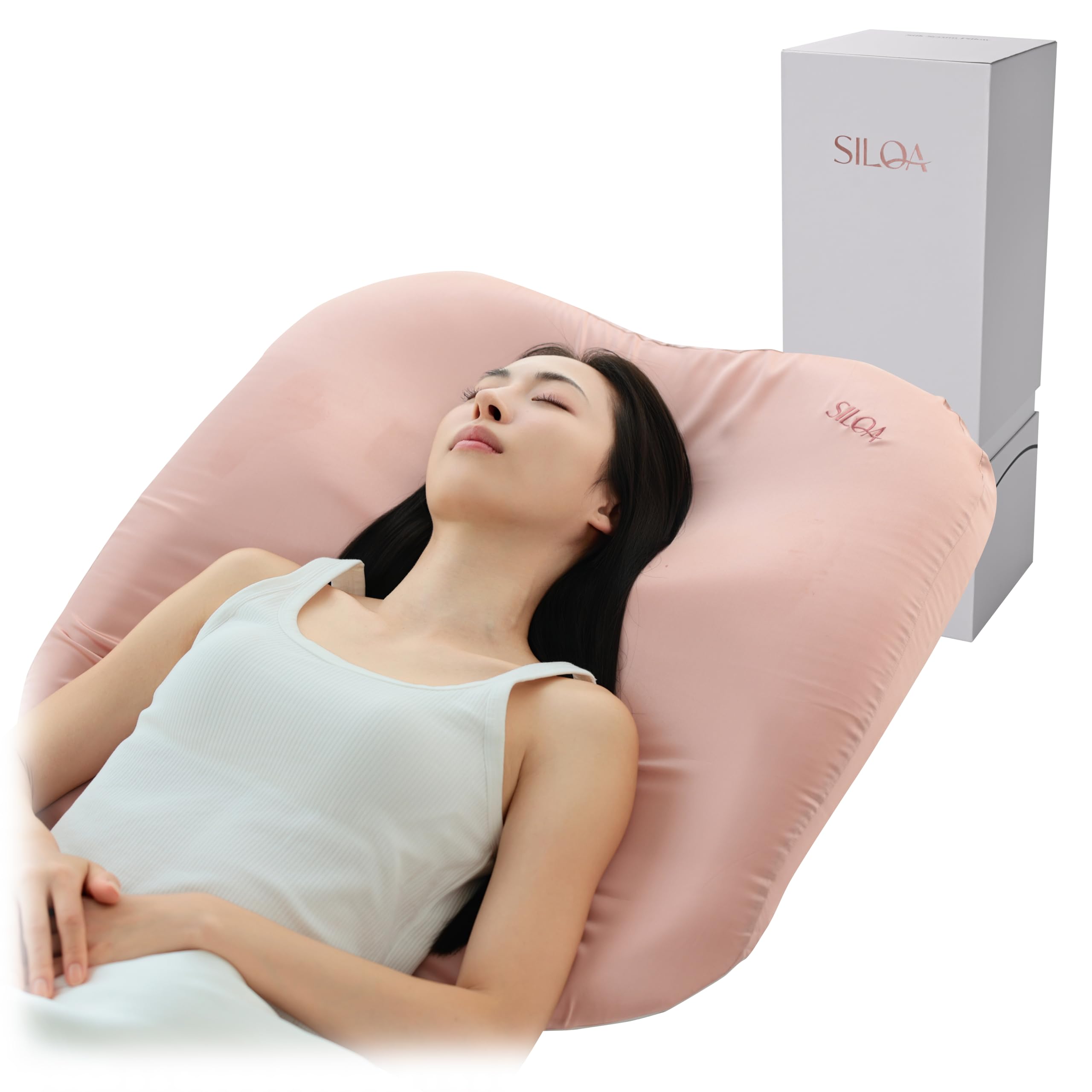 Amazon｜SILQA(シルクア)® 生シルク 巨大な枕 「摩擦・乾燥・静電気