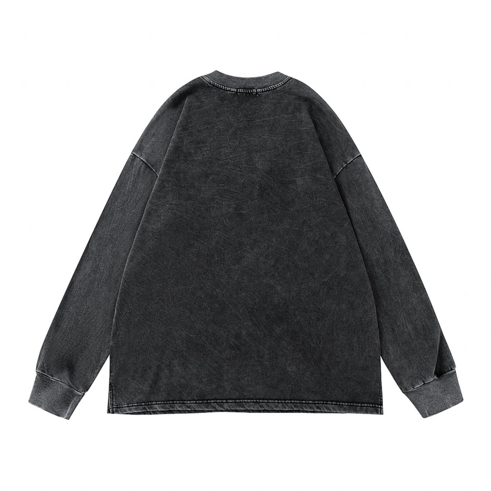 Felpa da uomo con cappuccio Hip Hop Vintage Retro Viola Stampa Distressed Wash Pullover Harajuku Casual Girocollo Felpa
